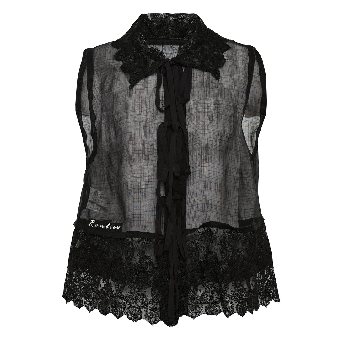 Silk Sheer Cropped Top