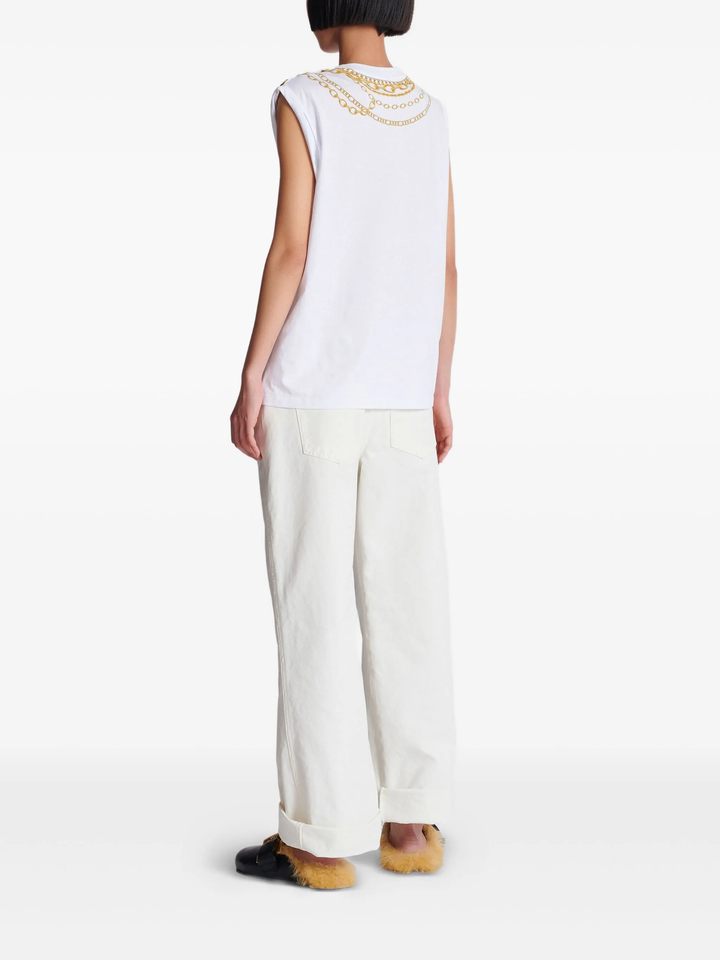 Trompe Loeil Necklace Print Tee