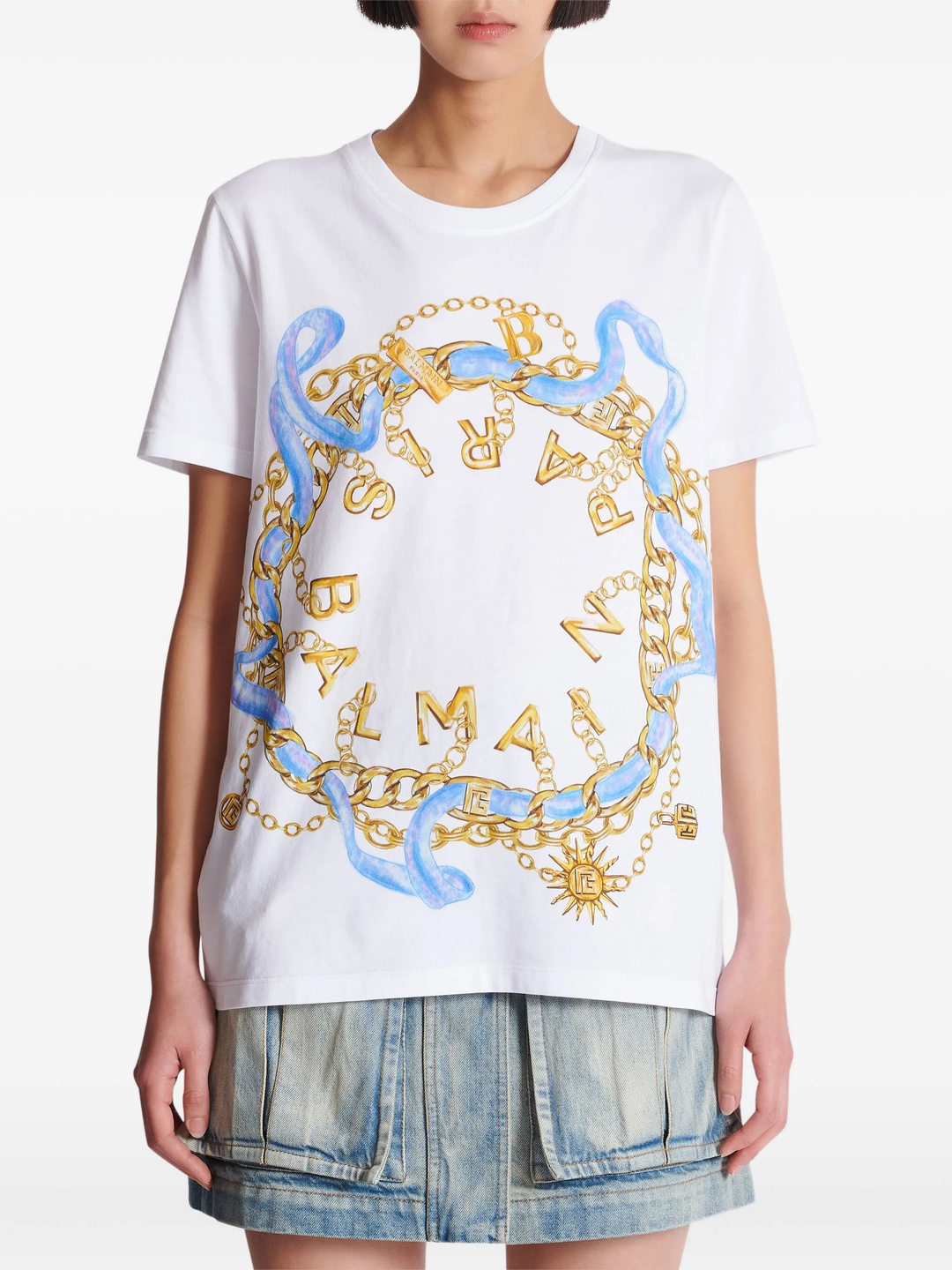 Paris Chains Print T-Shirt
