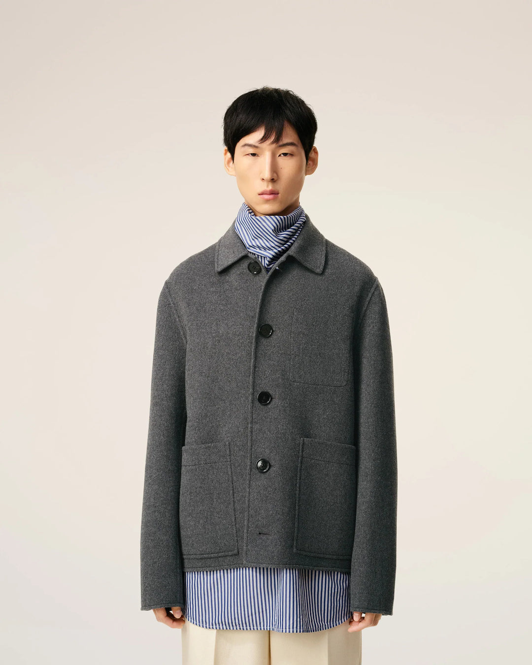 Boxy Buttoned Jacket