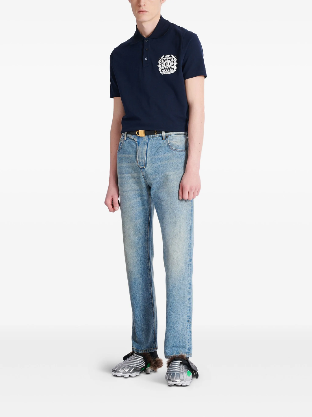 Emblem Cotton Polo