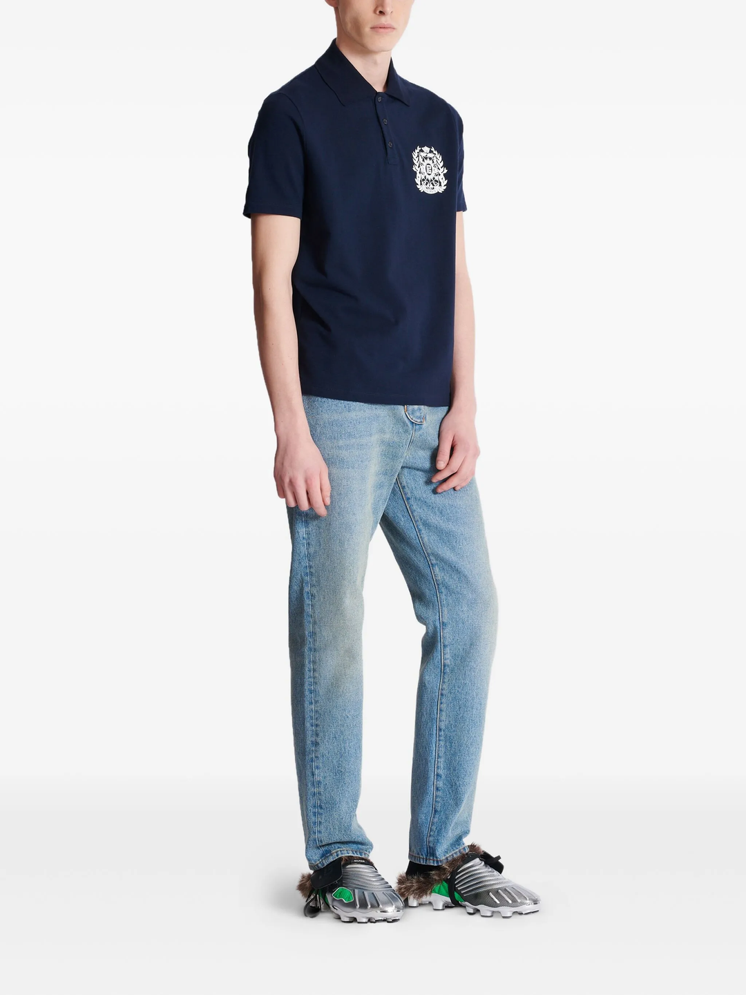 Emblem Cotton Polo