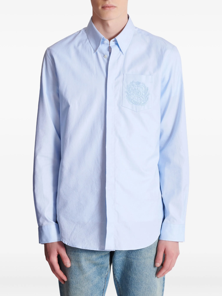Emblem Cotton Shirt