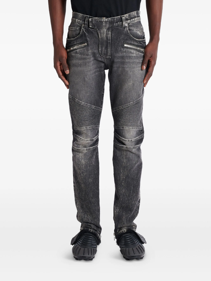 Biker Denim Pants