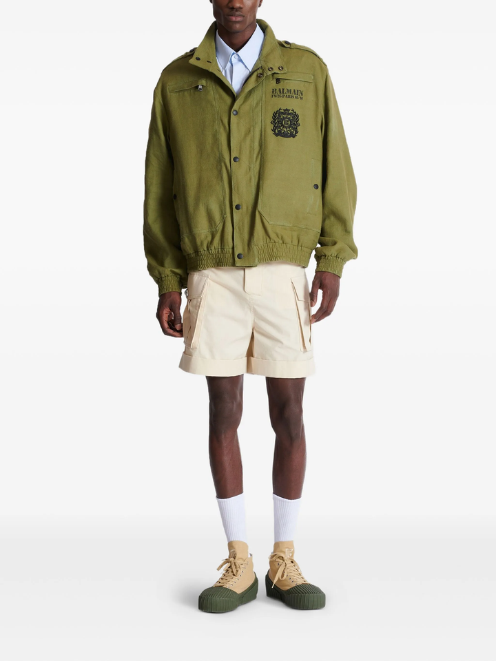 Cargo Cotton Bermuda Pants