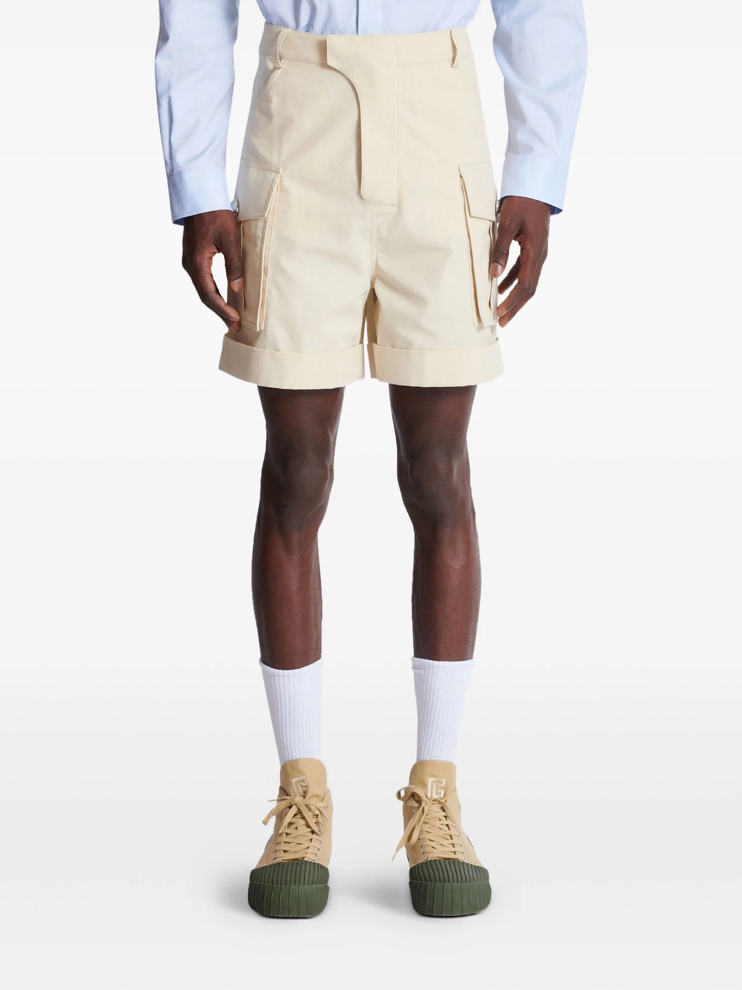 Cargo Cotton Bermuda Pants