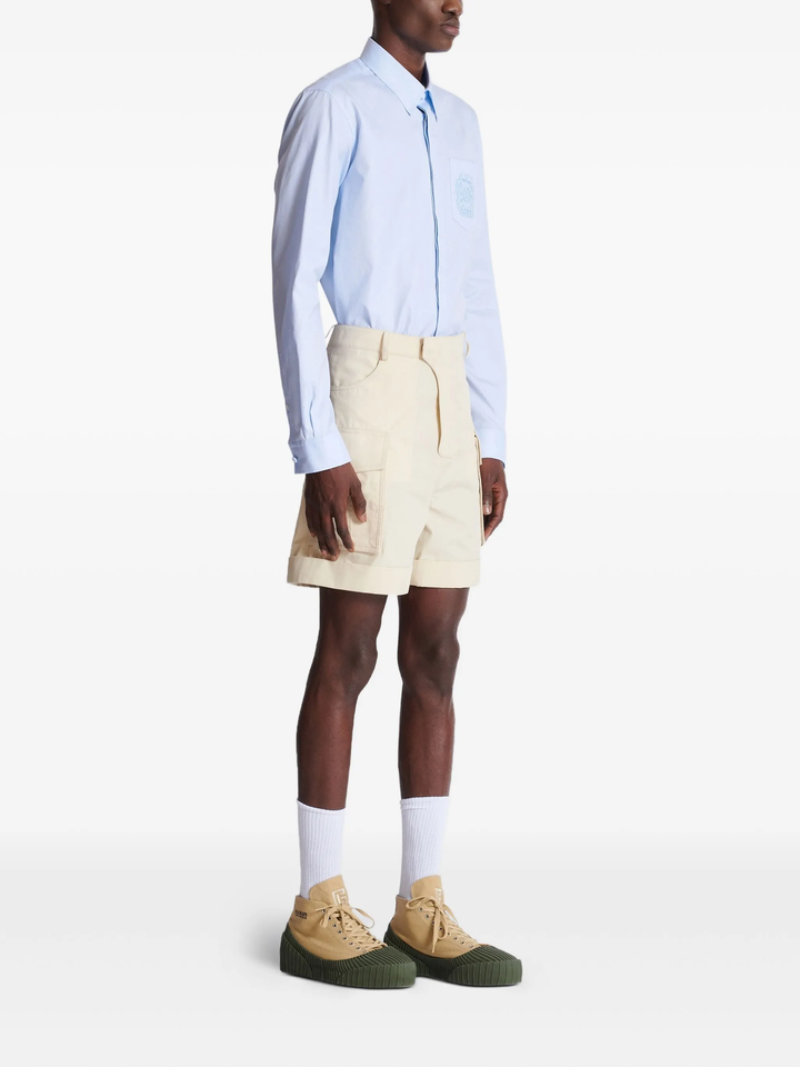 Cargo Cotton Bermuda Pants