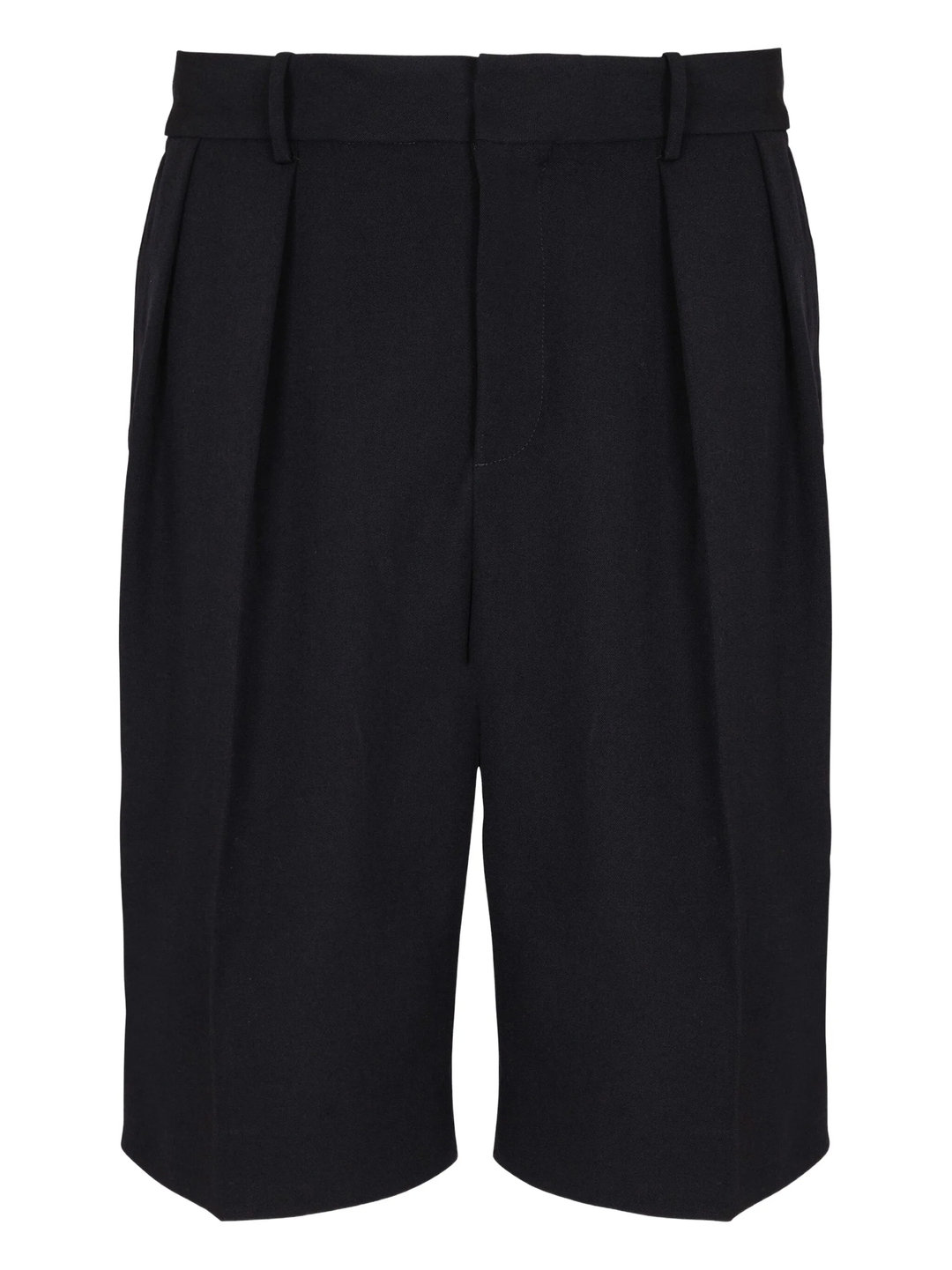 Pleated Bermuda Pants