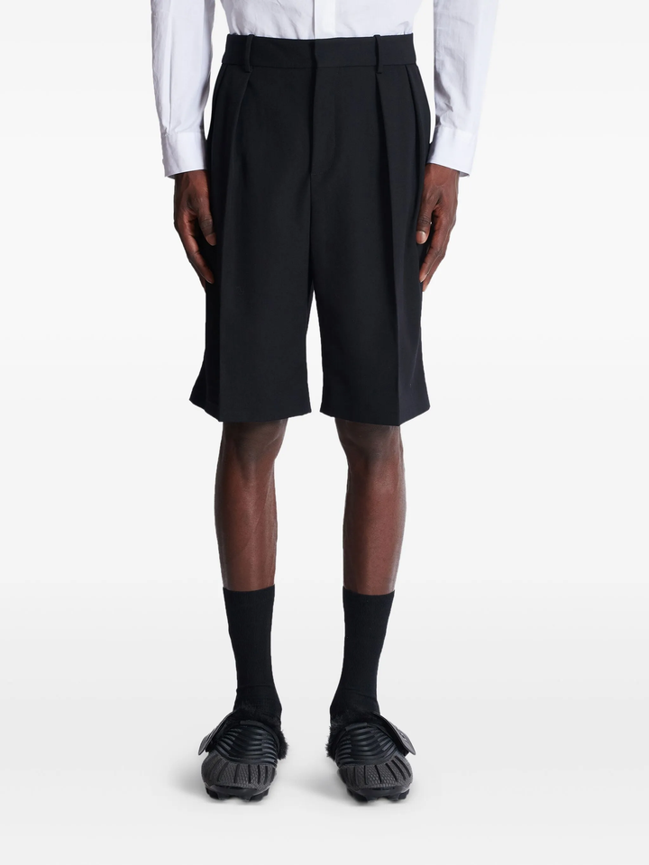 Pleated Bermuda Pants