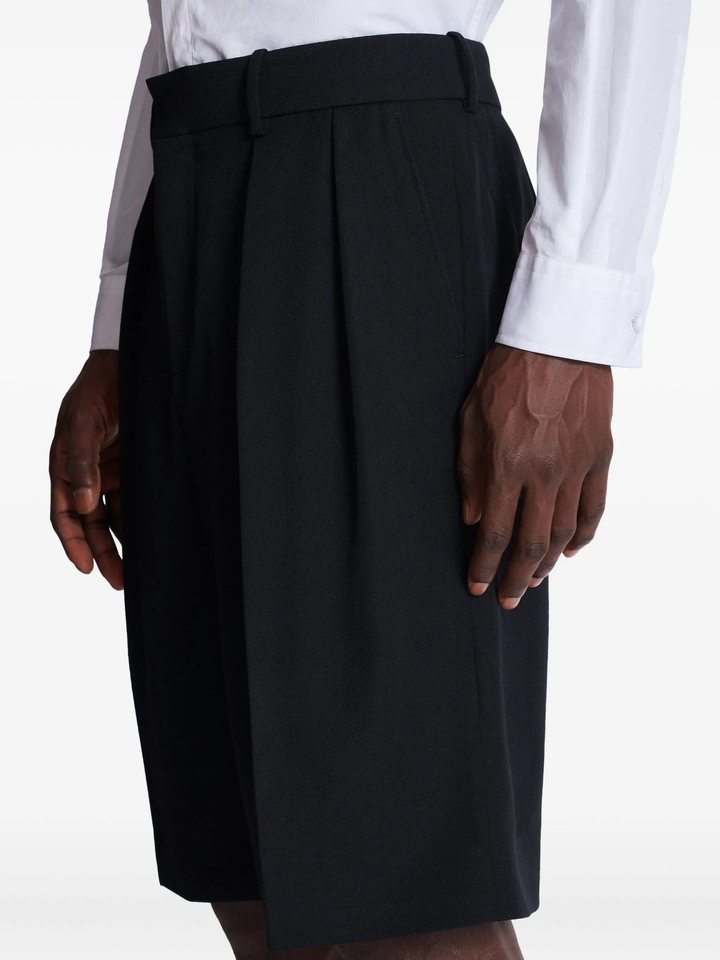 Pleated Bermuda Pants