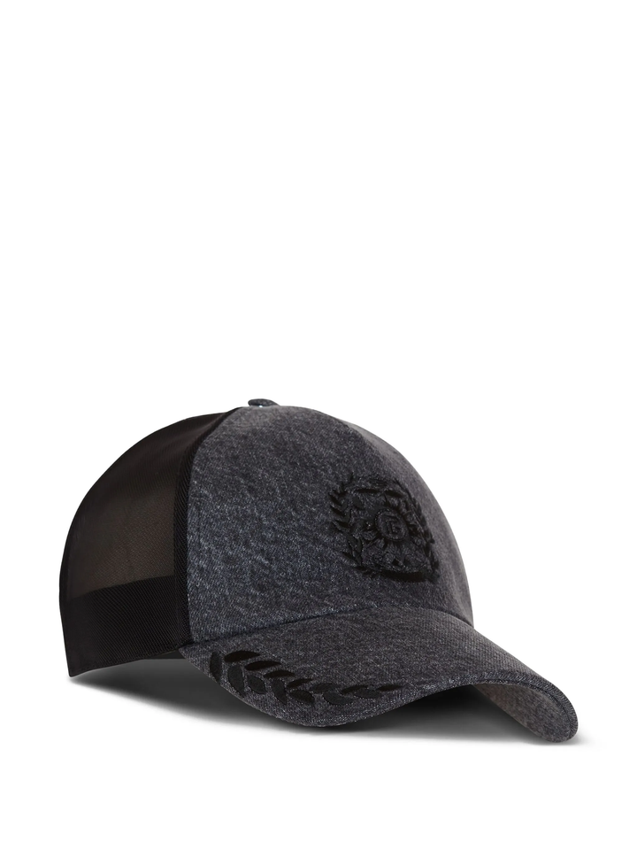 Logo Denim Mesh Cap