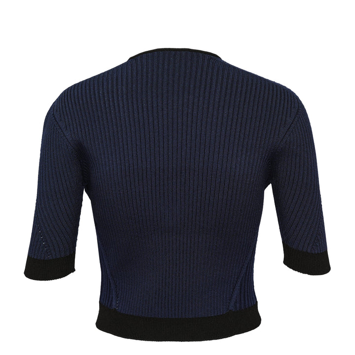 Zipped Short Sleeves Top