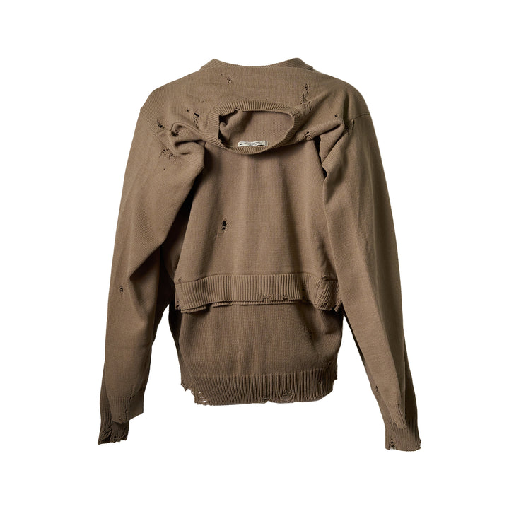 Shawl Layered Knit Cardigan