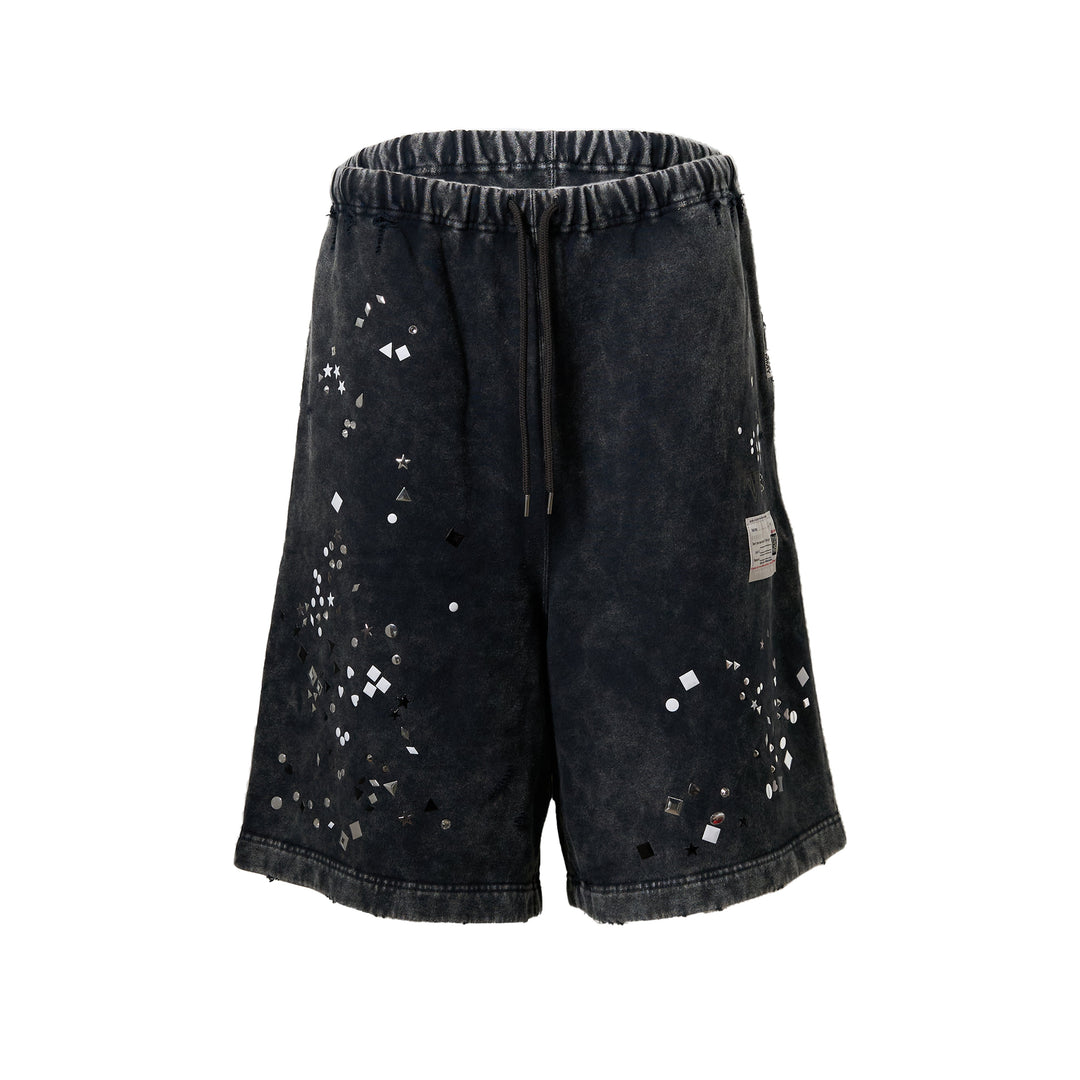 Embellished Bleached Shorts