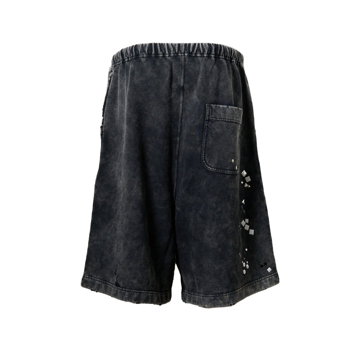 Embellished Bleached Shorts