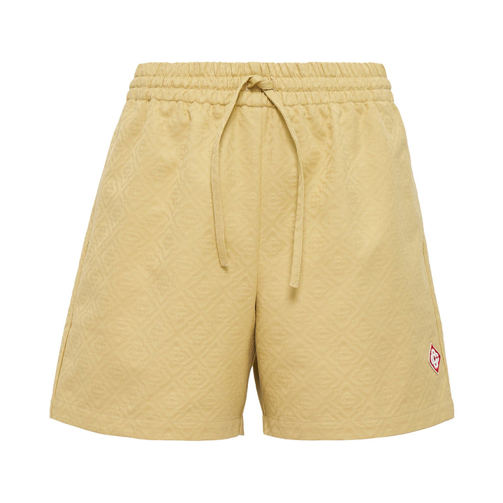 Drawstring Monogram Shorts