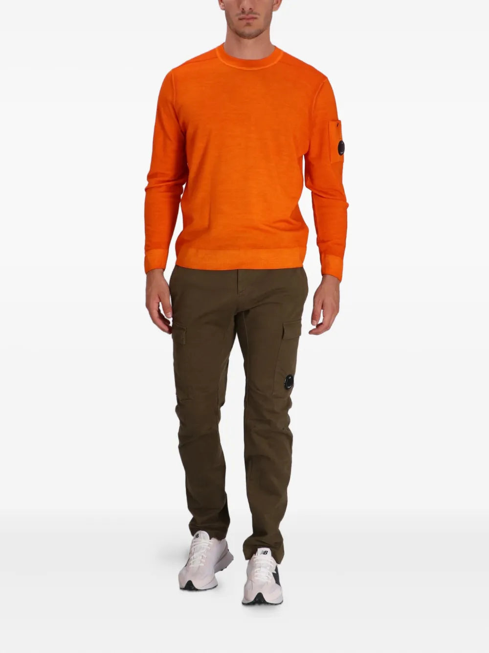 Merino Wool Crewneck Lens Sweater