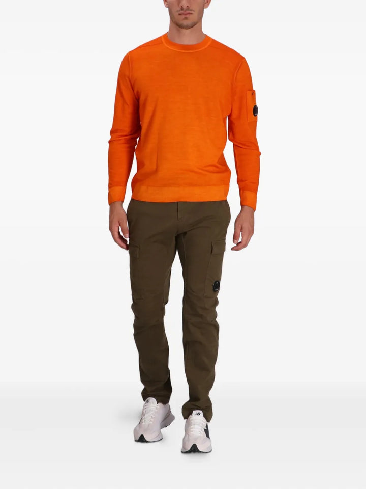 Merino Wool Crewneck Lens Sweater