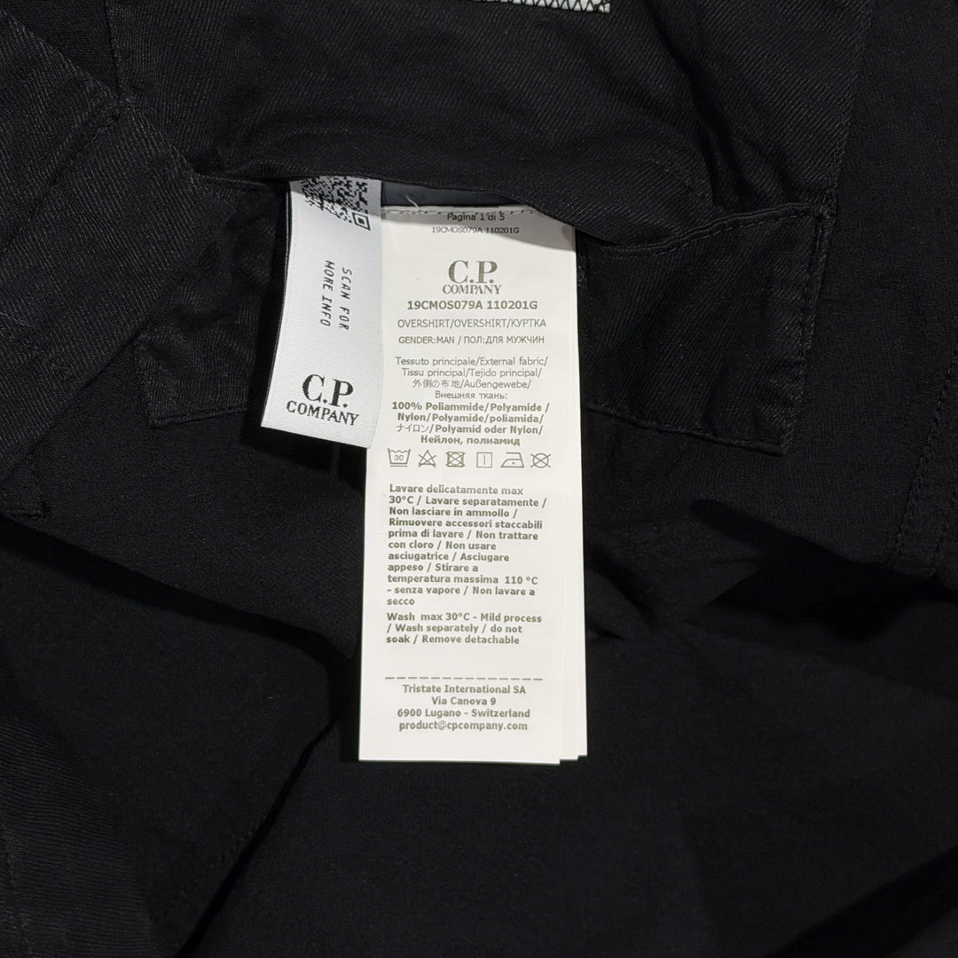 Diagonal Flatt Nylon Button Overshirt