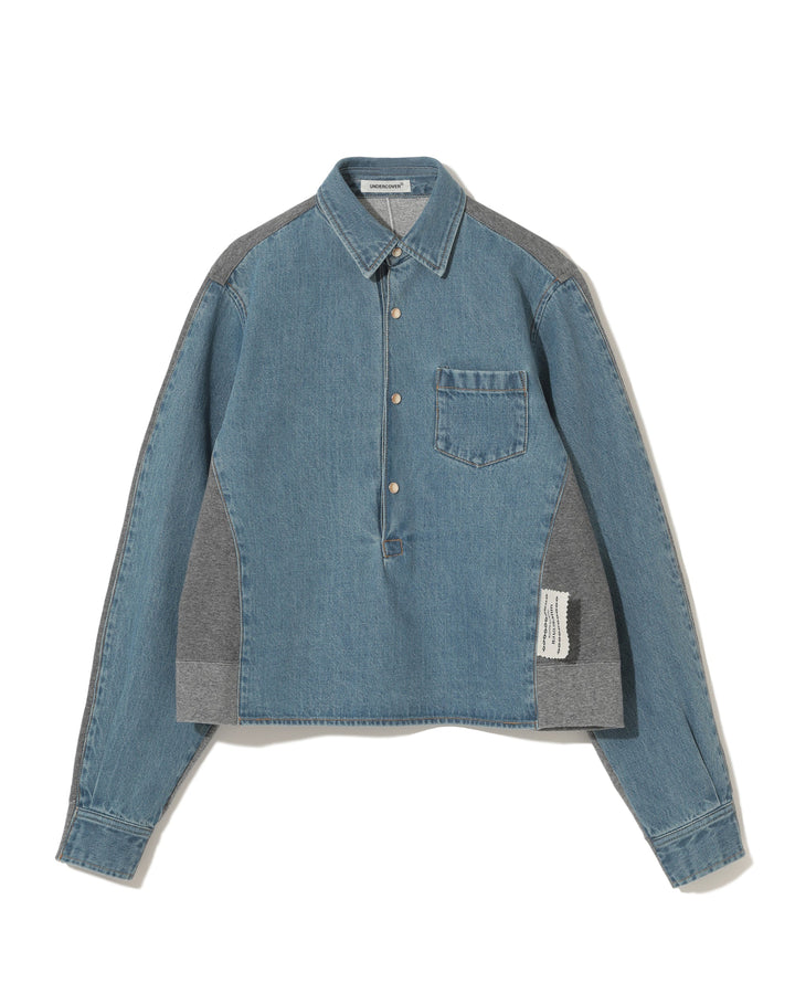 Colour Block Denim Top
