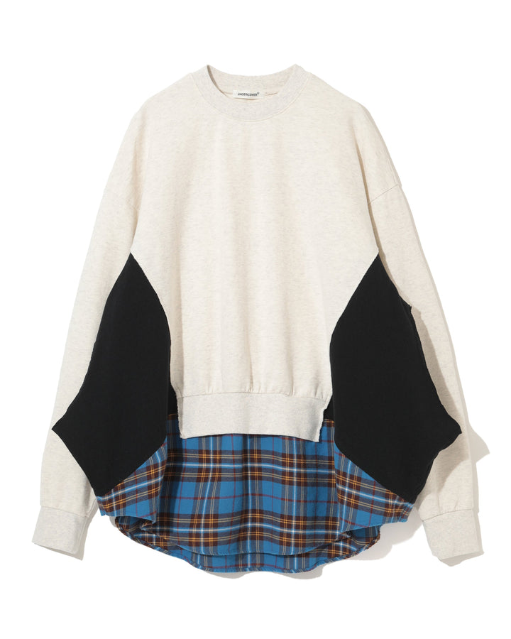 Cut And Sew Plaid Pullover