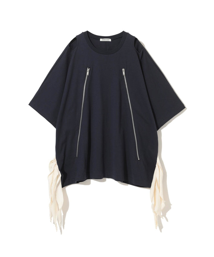 Tee With Zipper Trim
