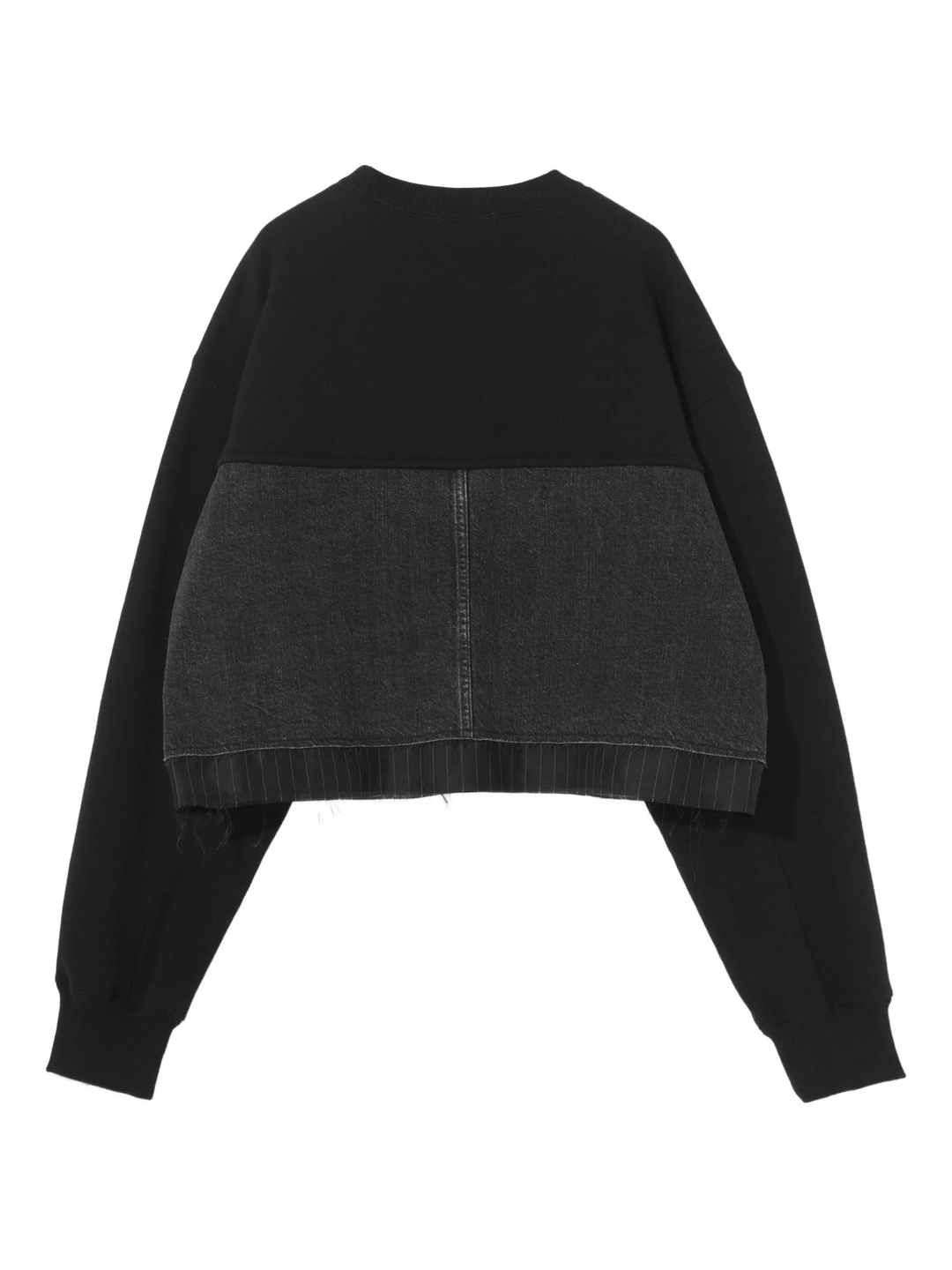 Cut And Sew Denim Pullover
