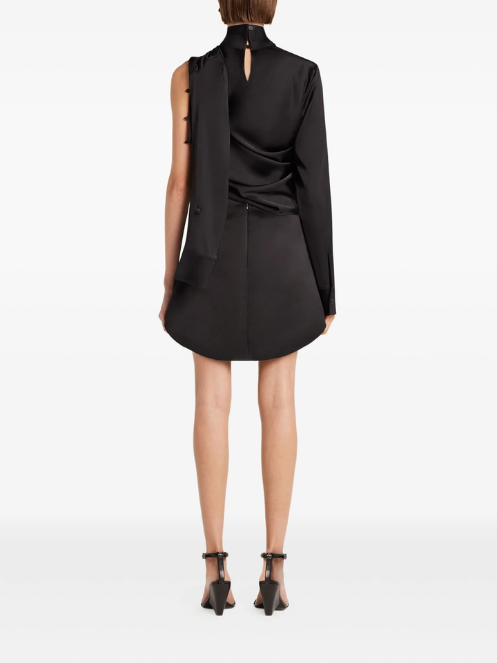 Circle Satin Mini Skirt
