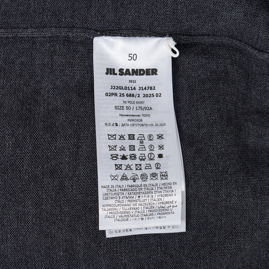 Fine Merino Knit Short Sleeve Polo Shirt