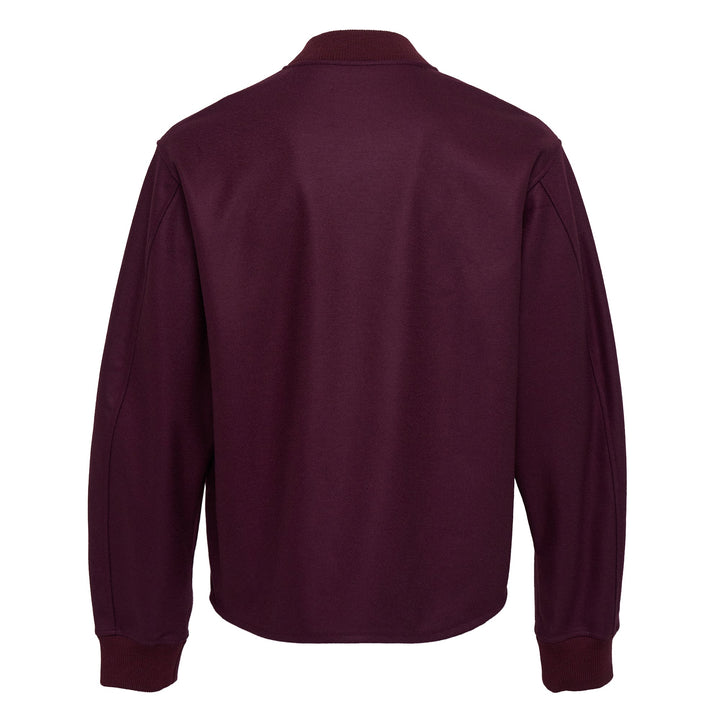 Wool Melton Zip Sweatshirt