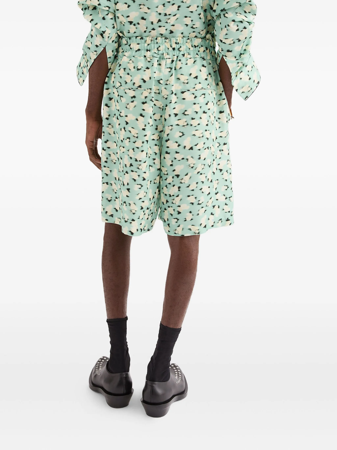 Fluid Viscose Printed Shorts