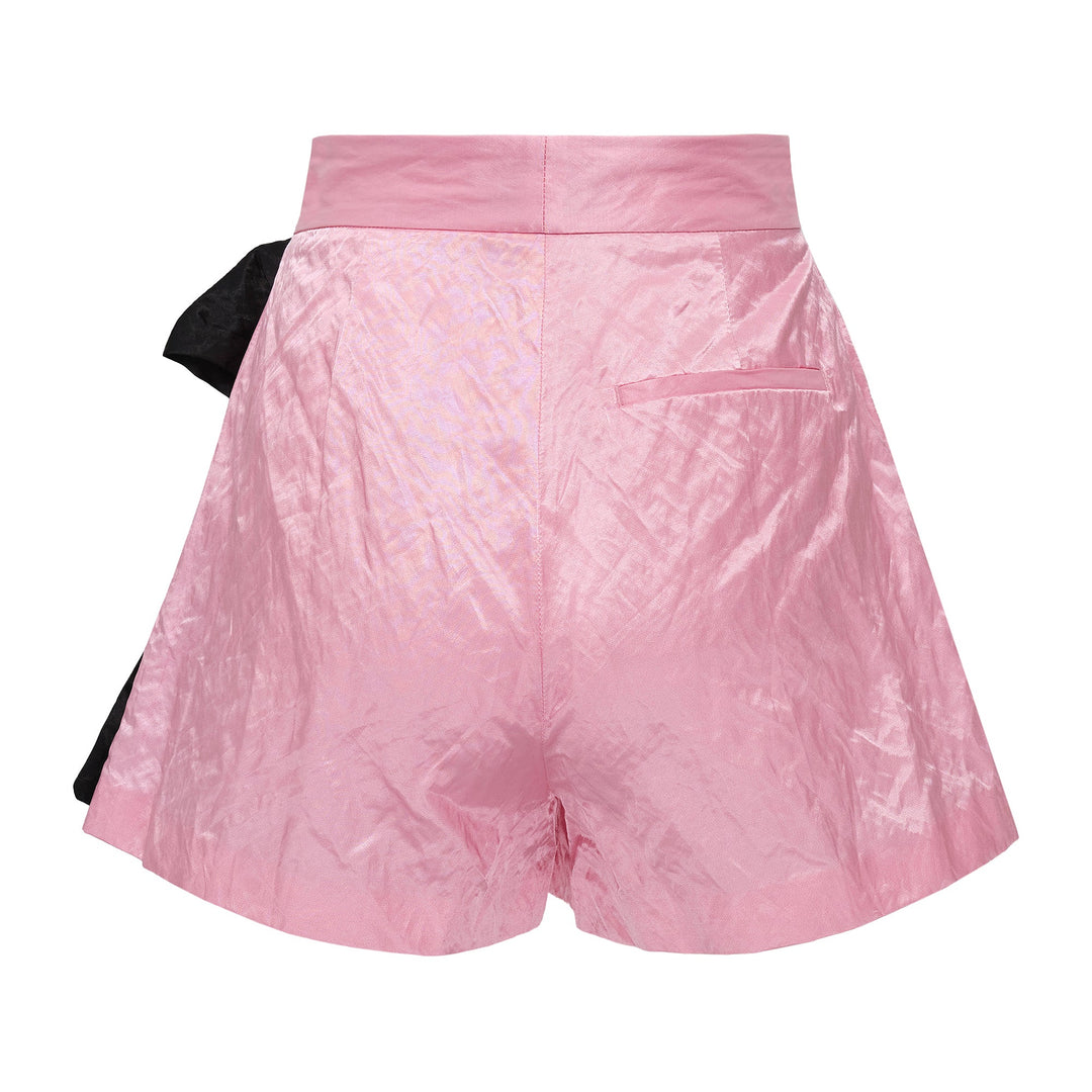 Waisted Shorts With Ribbon