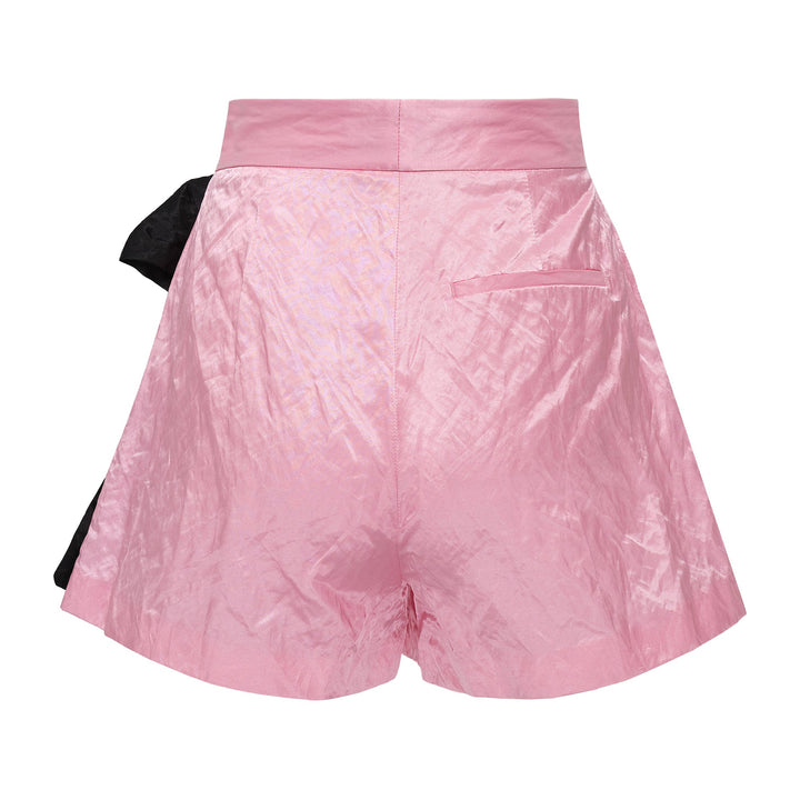 Waisted Shorts With Ribbon