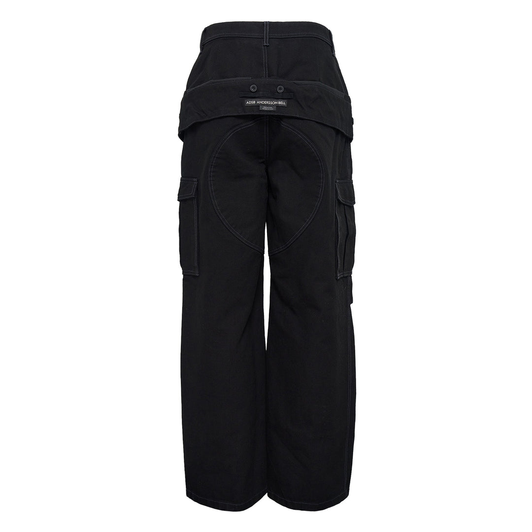 Unisex Double Waist Work Wide Jeans