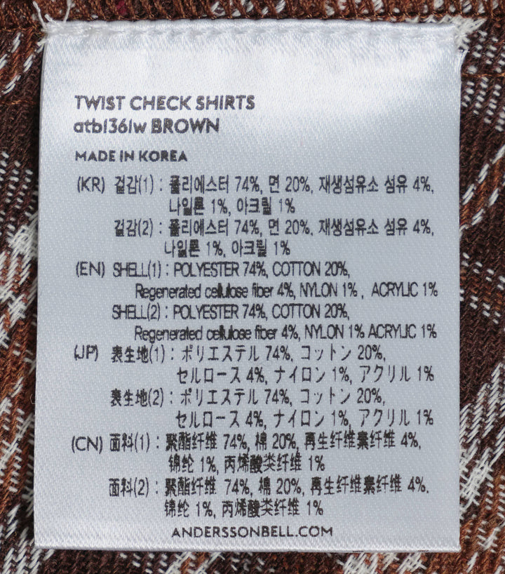 Twist Check Shirt