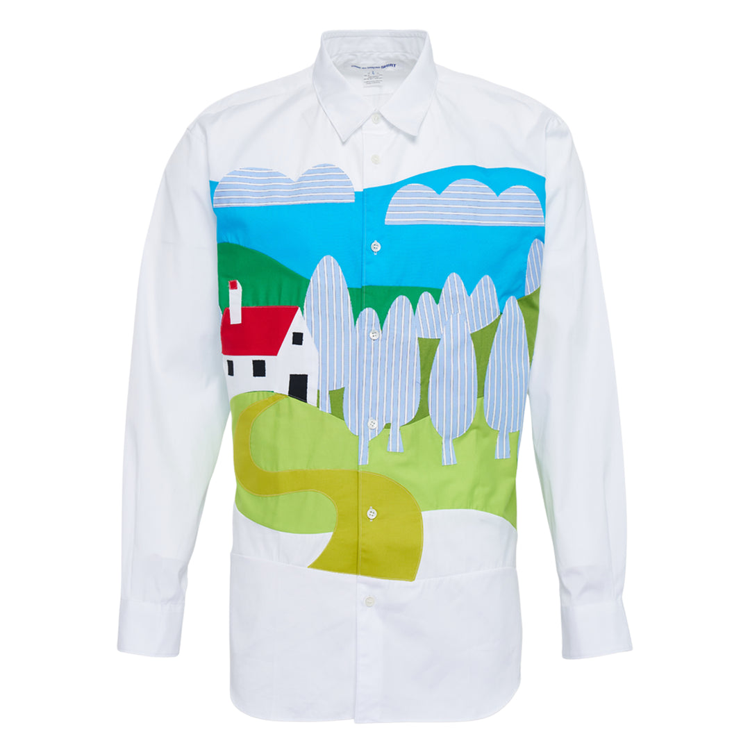 Cotton Plain Poplin Long Sleeve Shirt