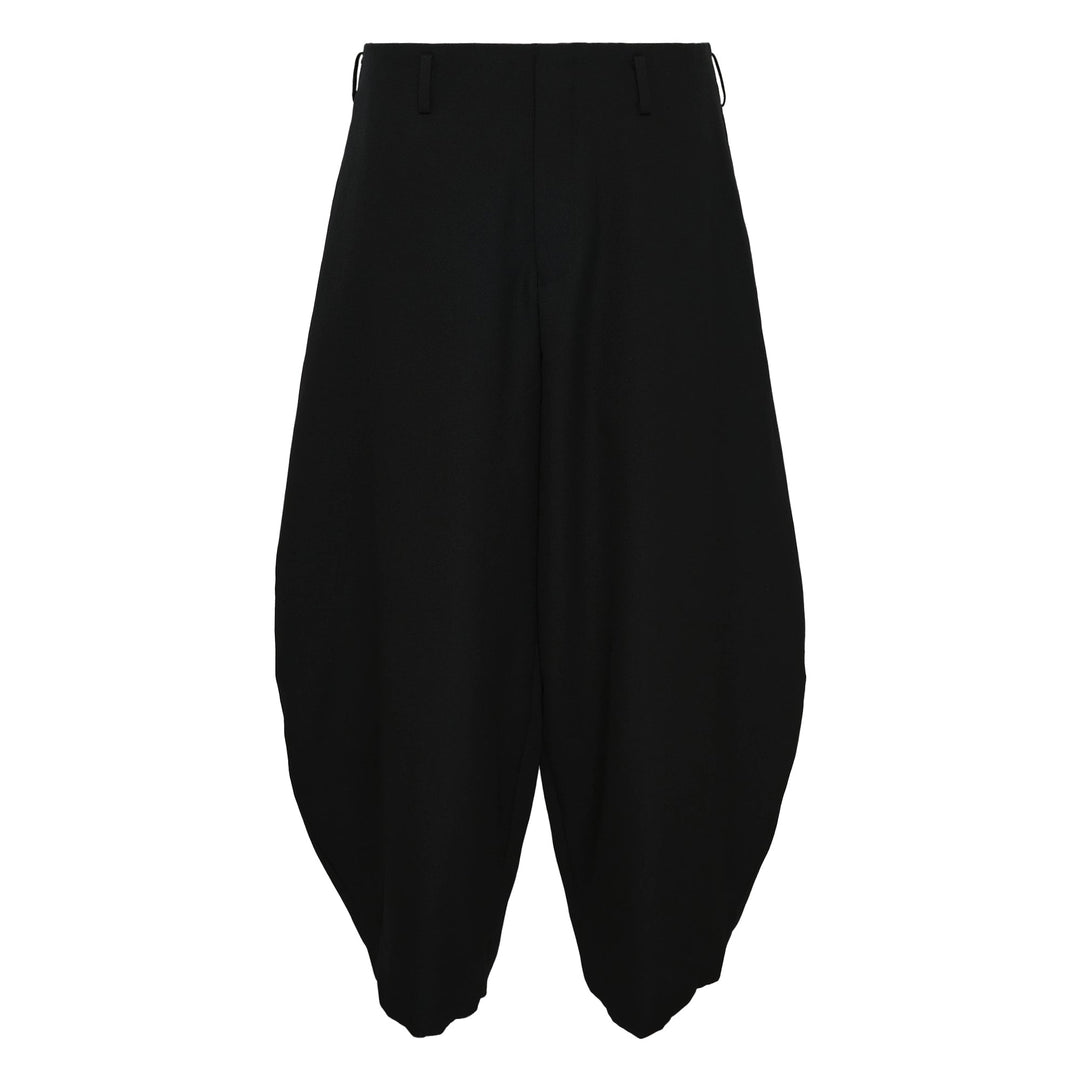 Wool Gabardine Balloon Pants