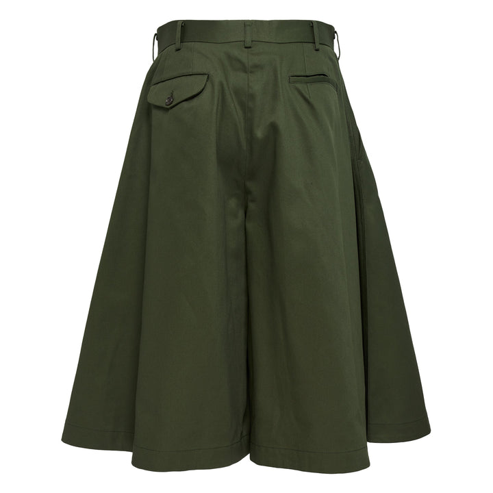 Cotton Chino Flared Pants