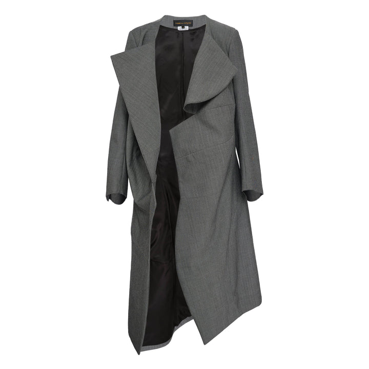 Wool Herringbone Hard Finishing Coat