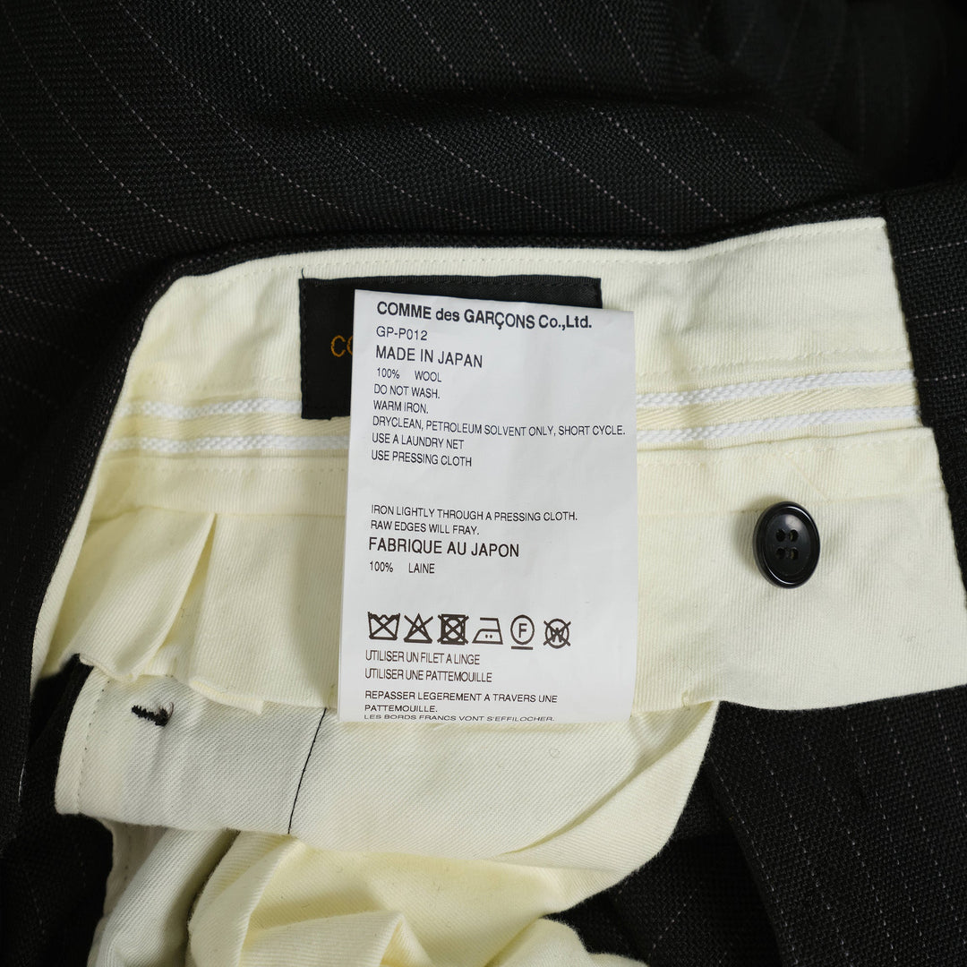 Wool Basket Stripe Pants