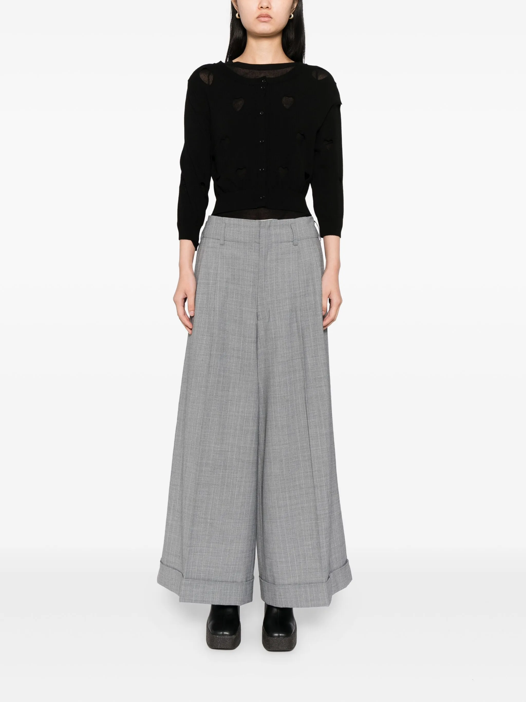 Wool Flared Pants