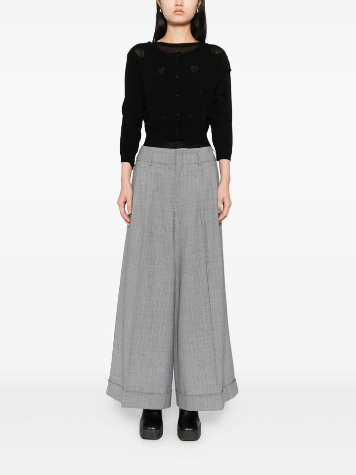 Wool Flared Pants