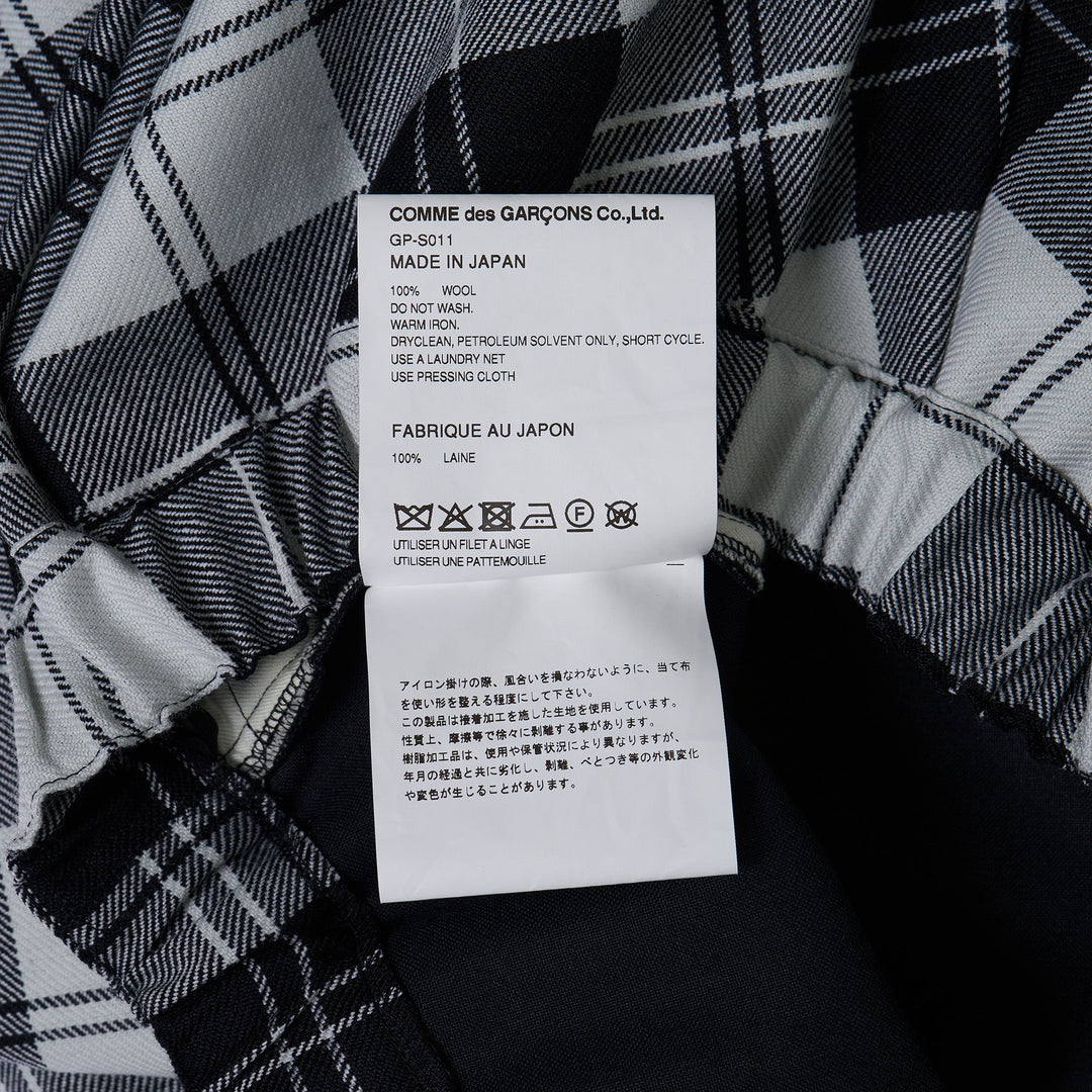 Wool Tartan Check 5 Pattern Skirt