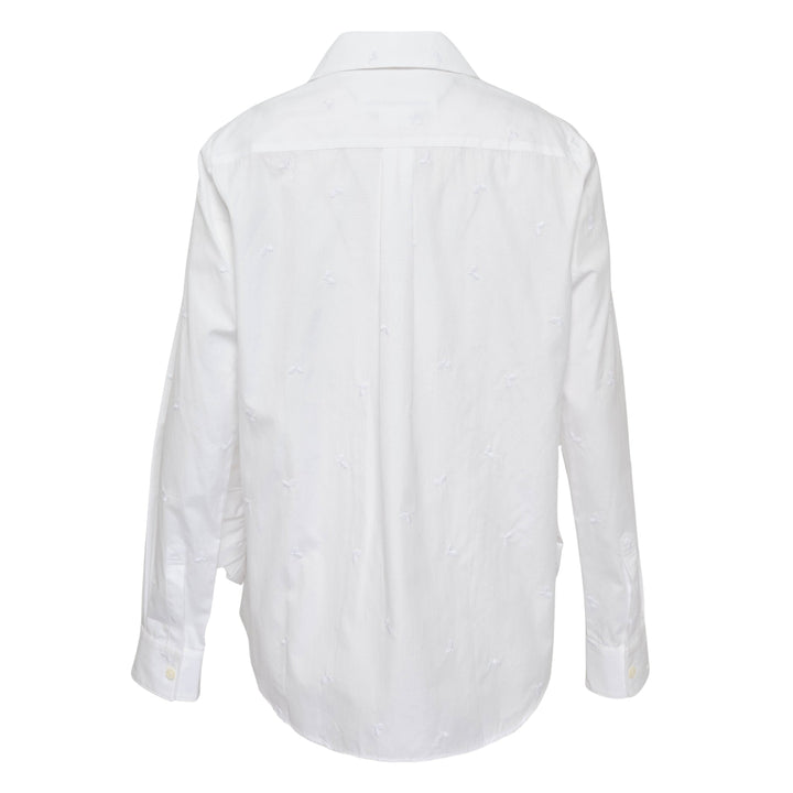 Embroidery Leaf Pattern Blouse