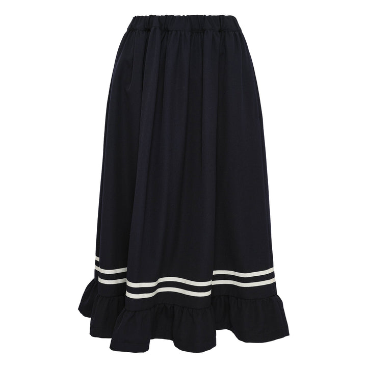 Navy Stripes Skirt