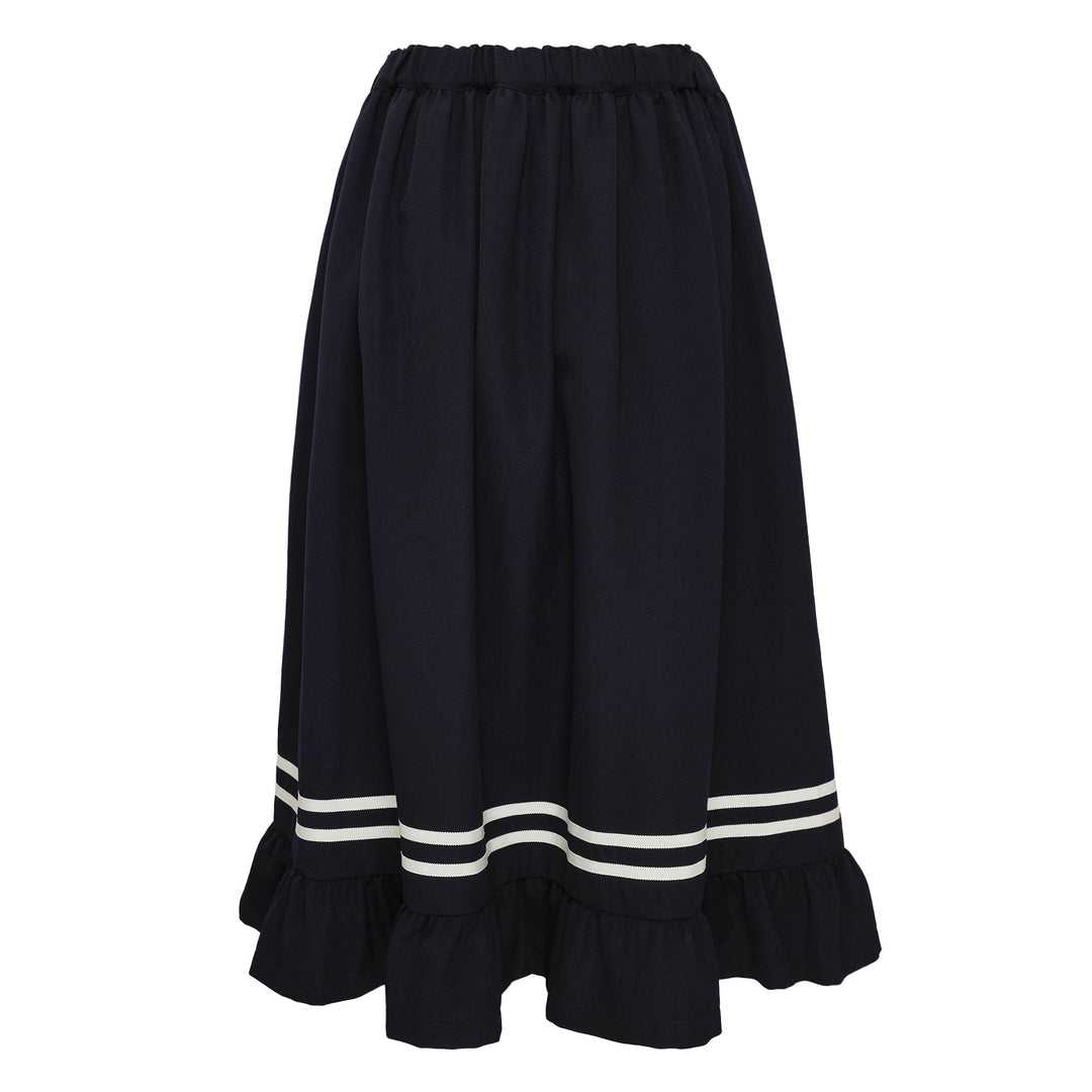 Navy Stripes Skirt