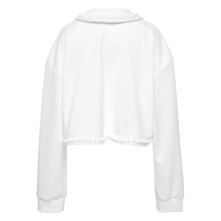 Applique Cropped Hoodie