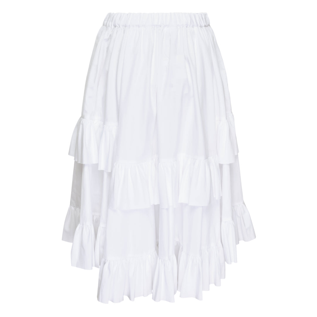 Teiban Ruffled Midi Skirt