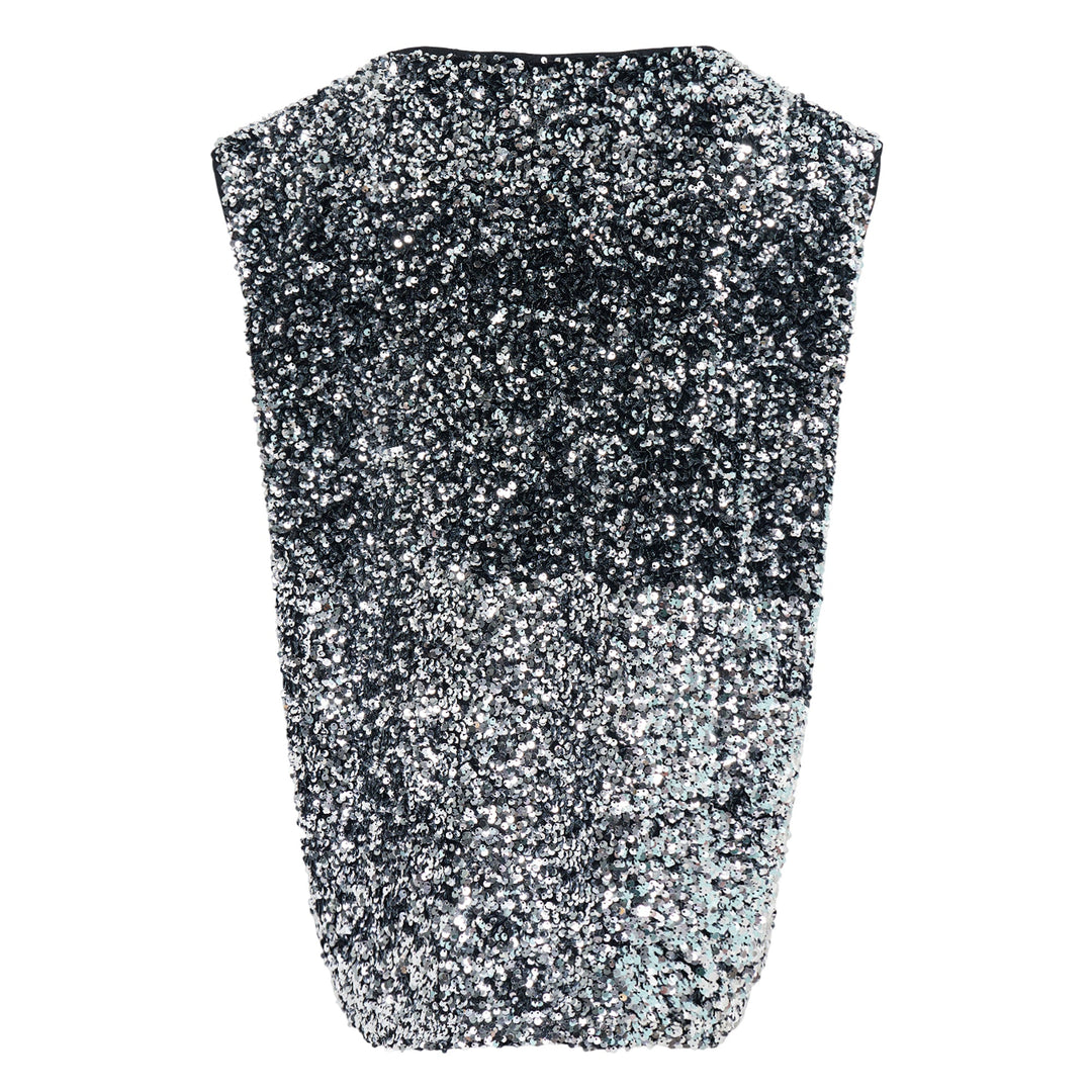 Polyester Polyurethane Sequins Top