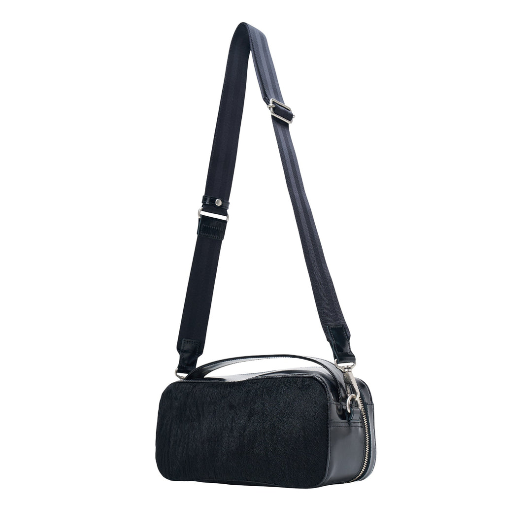 Glazed Leather Hairhide Crossbody